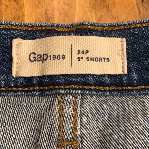 5" Mid Rise Distressed Denim Shorts - Picture 2 of 3